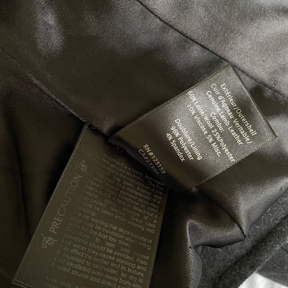 Mackage black leather jacket XXS - Picture 4 of 5